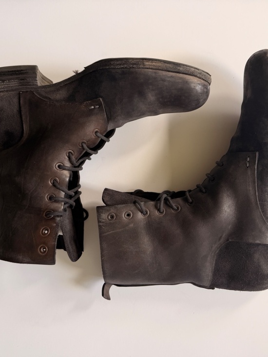 officine creative mens suede and leather boots men\'s sz 42.5 eu or 9.5 US. main image 9